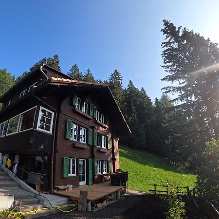Chalet Sonnenheim Mit Atemberaubender Aussicht Adelboden Exterior foto
