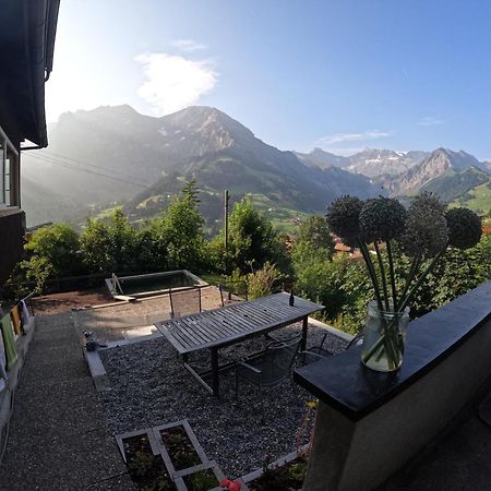 Chalet Sonnenheim Mit Atemberaubender Aussicht Adelboden Exterior foto