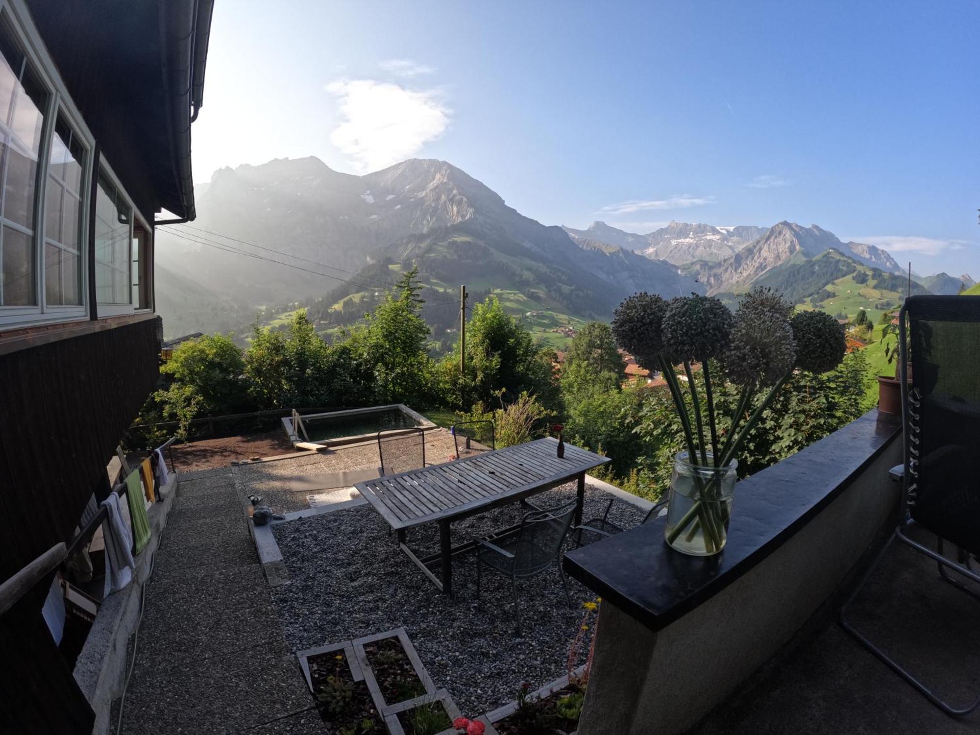 Chalet Sonnenheim Mit Atemberaubender Aussicht Adelboden Exterior foto
