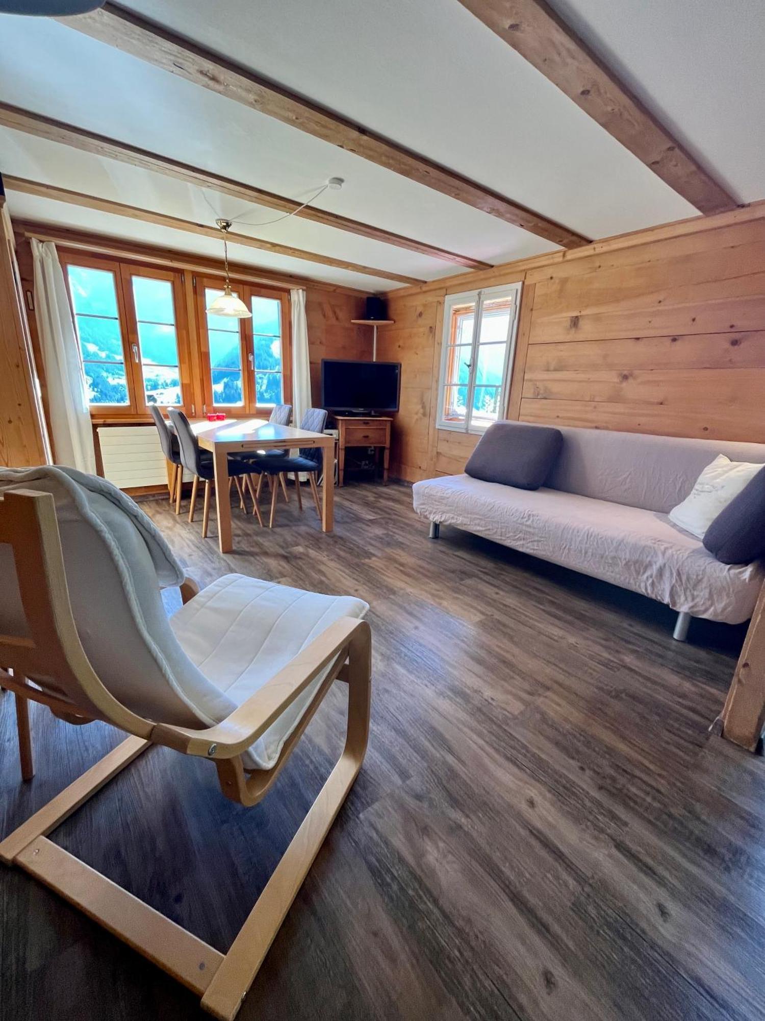 Chalet Sonnenheim Mit Atemberaubender Aussicht Adelboden Exterior foto